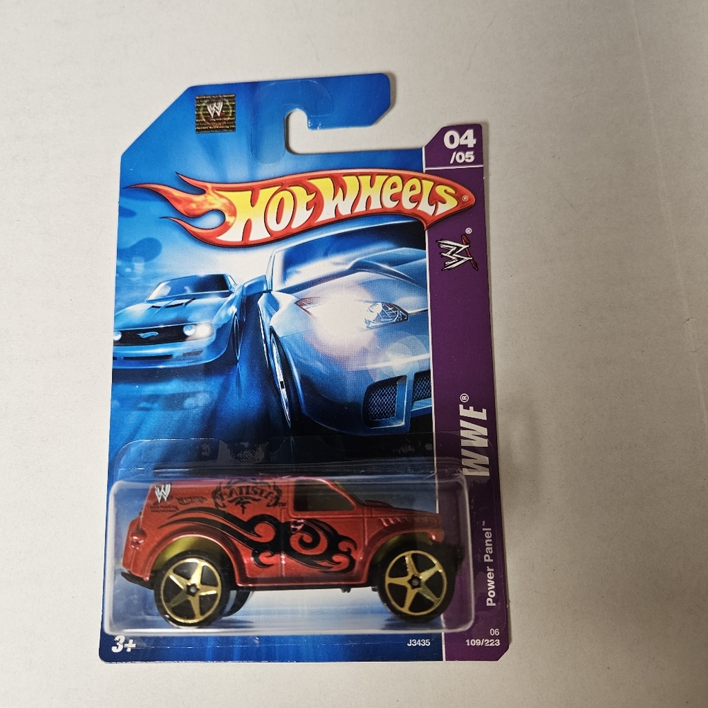 Hot Wheels WWE Red Power Panel Toy Car‎ 2007